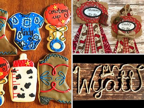 Western Themed Baby Shower Decorations And Party Favors Baby Shower