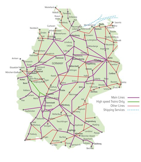 Germany Rail Map Detailed Oxyi Map Gambaran