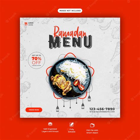 Premium Psd Special Ramadan Food Social Media Banner Template Premium Psd