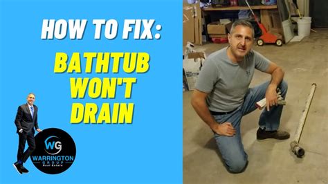 Bathtub Wont Drain And How To Fix Youtube