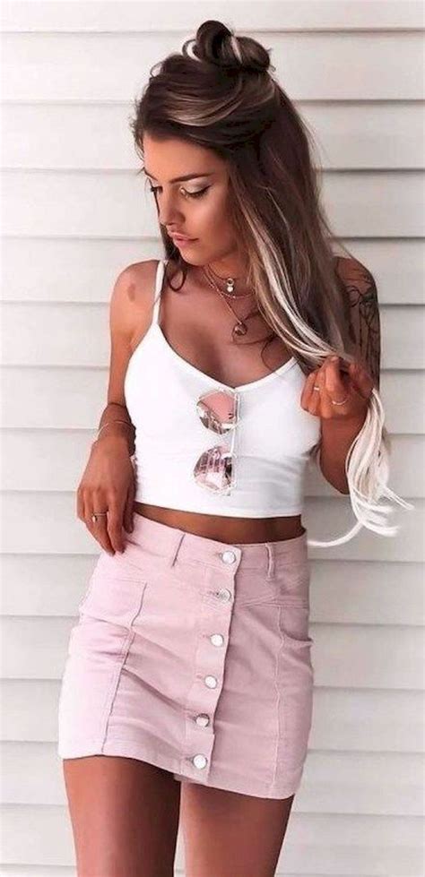 60 Trendy Summer Outfit Ideas And Looks To Copy Now Crop Top Outfits Summer Fashion Outfits