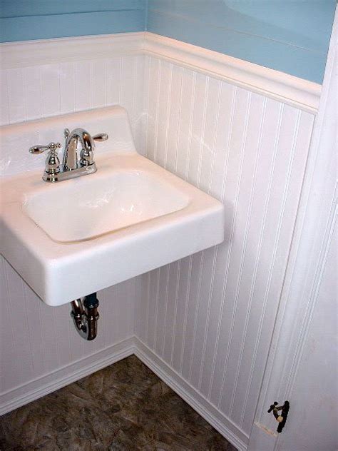 Which brand has the largest assortment of beadboard wainscoting at the home depot? PVC Vinyl Beasboard in a bathroom. | Beadboard bathroom ...