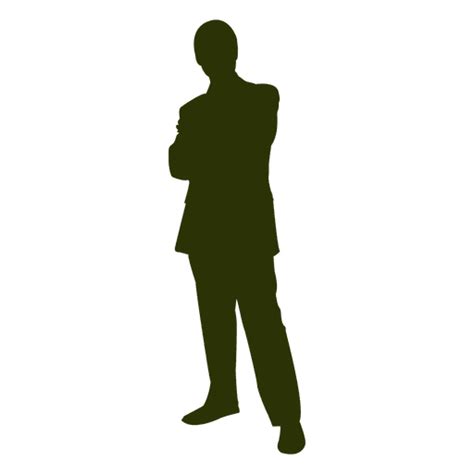 Crossed Arms Businessman Silhouette Transparent Png And Svg Vector File