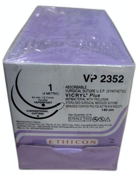Vicryl Plus Vp2352 Ethicon Suture 1inch At Rs 150box In Indore Id