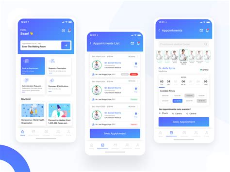 medical mobile app ui concept uplabs