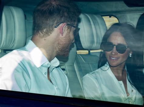 Meghan Markle And Prince Harry Leave Windsor Castle Ahead Of Royal Wedding E News Uk