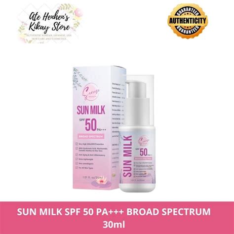 Sereese Beauty Sun Milk Spf 50 Pa Broad Spectrum 30ml Shopee