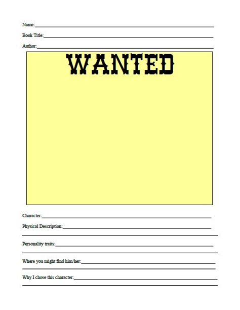 Character Wanted Poster Fairy Tales Pinterest