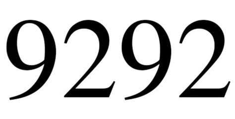 Significado Do Número 9292 Interpretação Da Numerologia Proveitoso