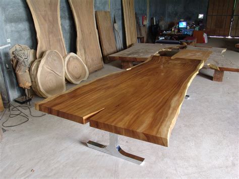 Live Edge Dining Table Reclaimed Solid Slab Acacia Wood 10 To