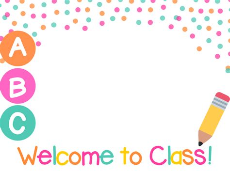 Welcome To Class Manycam Border From 1 Teaching