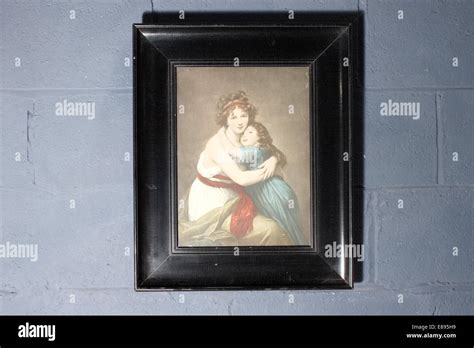 Painting Of Mother And Daughter Victorian Stock Photo Alamy