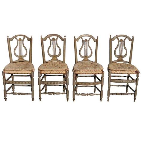 Set Of Six Lyre Back Chairs For Sale At 1stdibs
