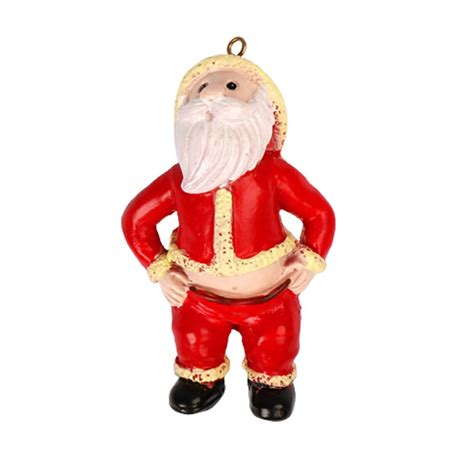 Ornaments Resin Santa Claus Pendants Toys Naked Ass Christmas Ornament
