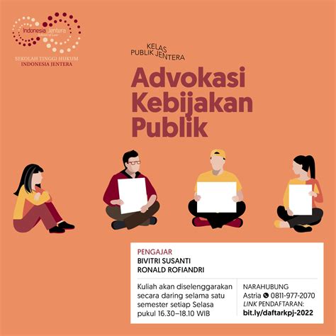 Kelas Publik Jentera Advokasi Kebijakan Publik Sth Indonesia Jentera