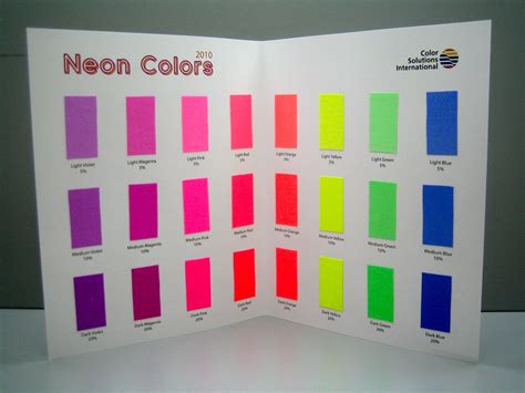 Neon Pigments On Cotton Color Palette From Image Neon Colour Palette