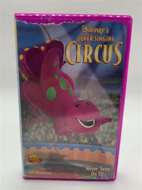 Barneys Super Singing Circus Vhs Barney And Friends Video Kids Tested