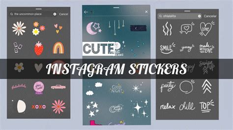 Cute Aesthetic Instagram Stickers Youtube