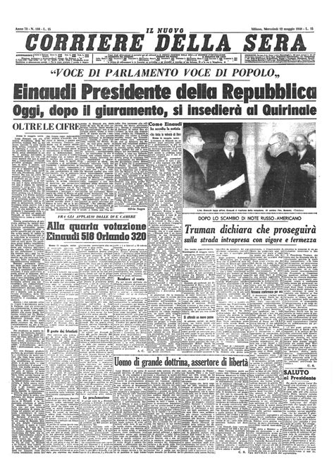 Corriere Della Sera 1948 Einaudi