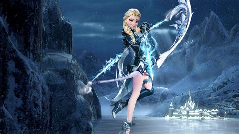 Crossover 1920x1080 Elsa The Frozen Hunter By Muehlich86 On
