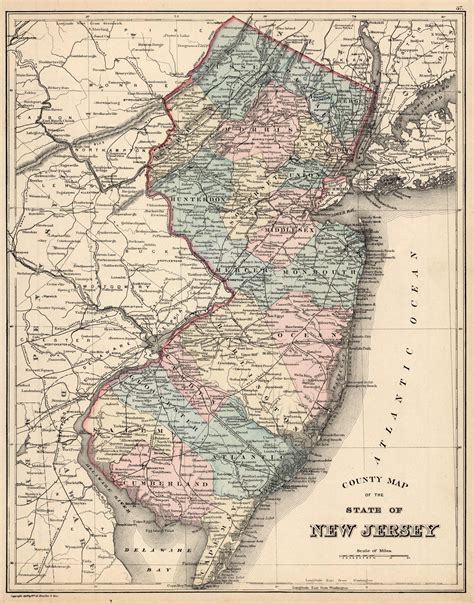 Printable Nj County Map