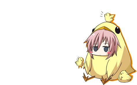 1242x2208 Resolution Female Anime Character Wearing Yellow Chicken