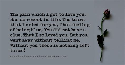 Sad Love Poems For Him With Images And Pictures