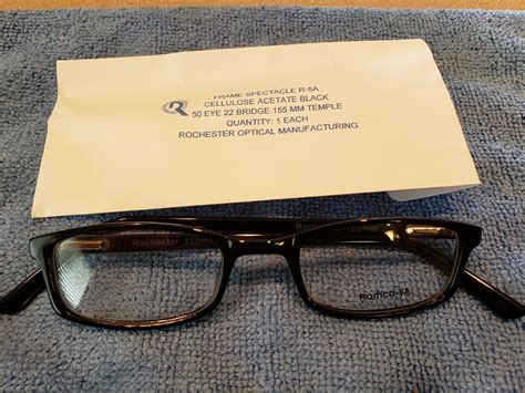 romco r 5a military eyeglass frames black 50 22 155 new ebay