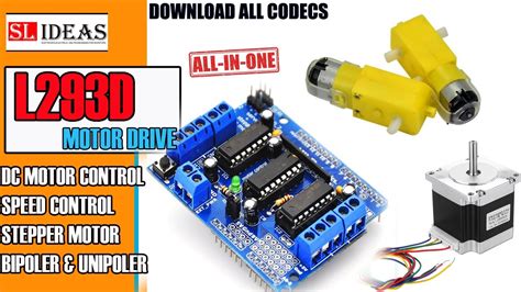 How To Control Dc Motor And Stepper Motor With L293d Motor Driver