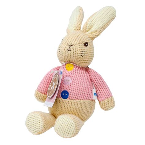 Beatrix Potter Made With Love Flopsy Bunny Soft Knitted Plush Soft Toy