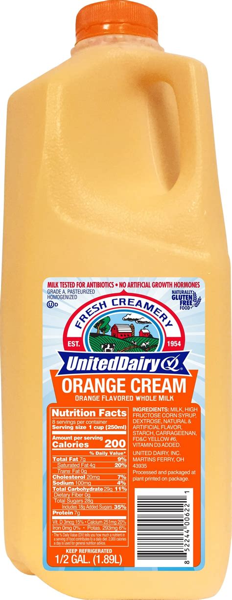 United Creamery Orange Cream United Dairy