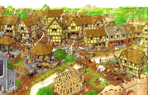 People Who Didnt Live In Countryside Or In Castles Lived In Towns
