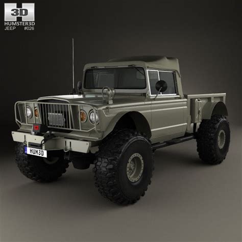 Jeep Kaiser M715 Olive Drab Ogre 1967 3d Model From Jeep