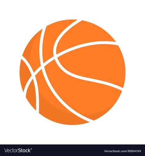 Basketball Ball Orange Icon Clipart Royalty Free Vector