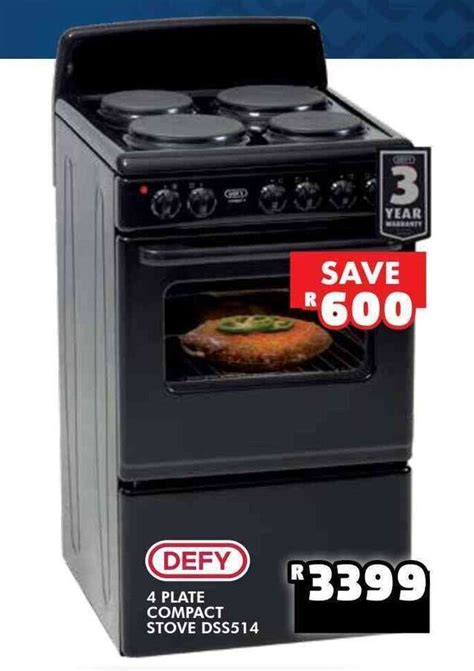 Defy 4 Plate Compact Stove Dss514 Offer At Russells