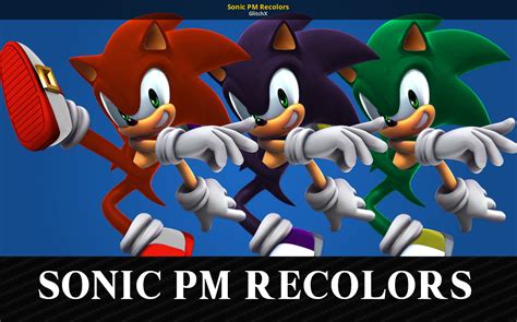 Sonic Pm Recolors Super Smash Bros Ultimate Mods