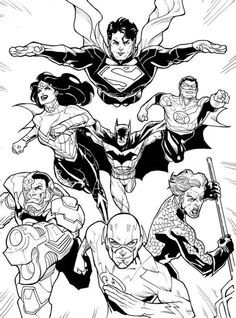 Justice league coloring pages best coloring pages for kids. DC Comic Justice League Coloring Page - NetArt