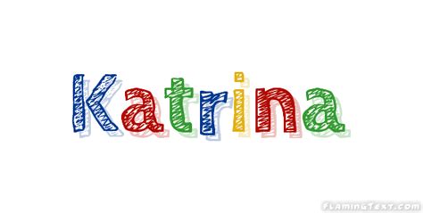 katrina Лого Бесплатный инструмент для дизайна имени от flaming text