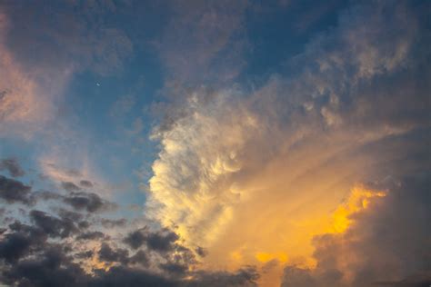 Stormy Clouds At Sunset Royalty Free Stock Photo
