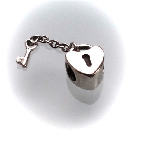 Pandora Sterling Silver Key To My Heart Love Lock And Key Charm With