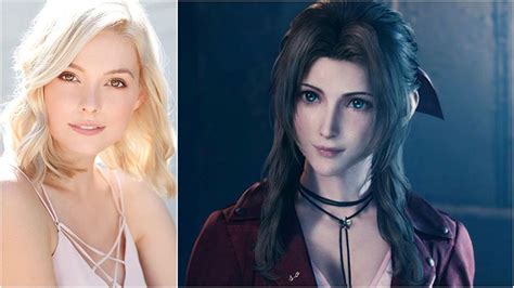 aerith s voice actress in final fantasy vii remake cosplays as her own character dumb otaku