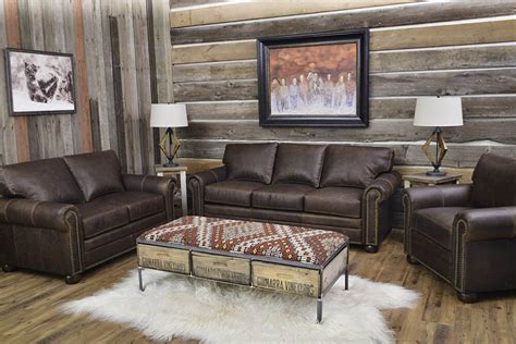 Rustic Western Living Collections Furniture Back At The Ranch Furniture