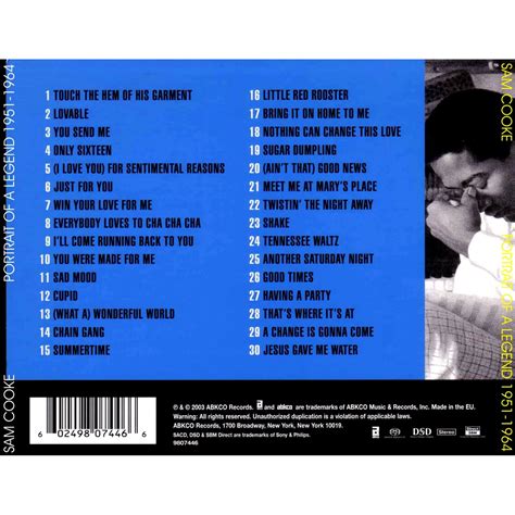Portrait Of A Legend 1951 1964 Sam Cooke Mp3 Buy Full Tracklist