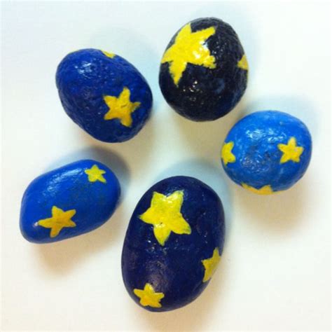 Day 30 Star Painted Rocks 30doc Painted Rocks Art 30th