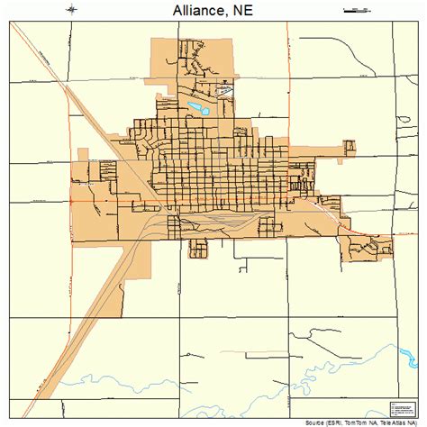 Alliance Nebraska Street Map 3100905