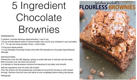 Healthy Recipes 5 Ingredient Chocolate Brownies