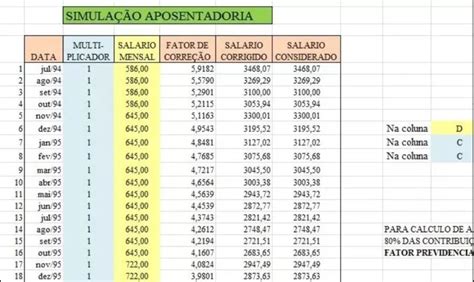 Planilha Inss Simule E Calcule Sua Aposentadoria Inicial R 13 90 Hot