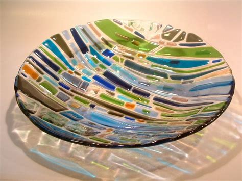 Slumped Fused Glass Plate Made At The Schack By Cathy Kindler During Stacey King S Fused Glass