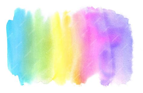 Premium Photo Watercolor Paint Brush Strokes From A Hand Drawn