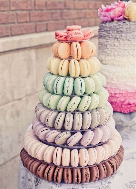 12 Unique Wedding Desserts Besides Cake Macaroon Cake Food Macaroons